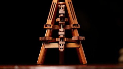 wooden easel