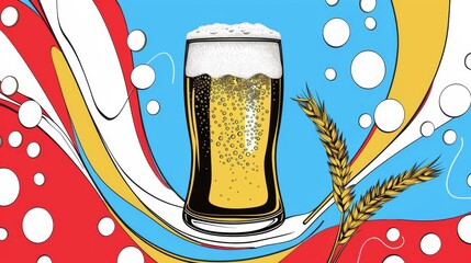 A vibrant graphic for International Beer Day