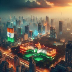 Fototapeta premium Happy Republic Day India | Indian Independence Day | 15 August