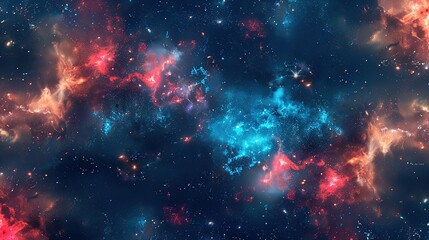 Fototapeta premium Space pattern wallpaper