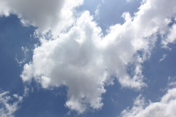 clouds with blue sky background at afternoon