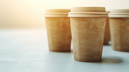 Maqueta de vaso. Concepto de publicidad.