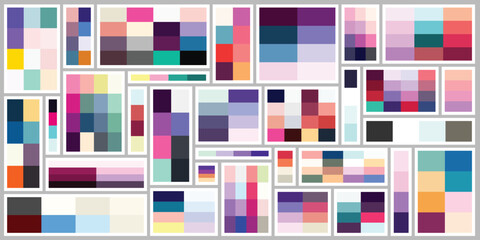 Collection of Wedding colour pallet