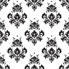 Abstract black and white seamless pattern
