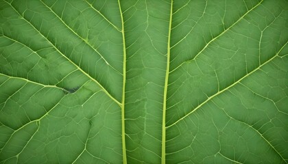Obraz premium Green leaf veins texture background