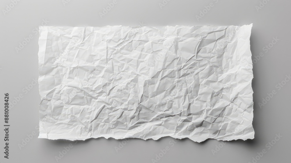 Poster paper sheet isolated on gray background with clipping path