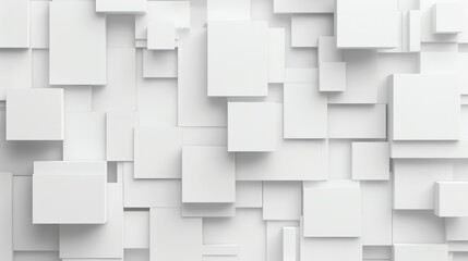 background of white cubes arranged on the wall