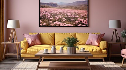 large field with flowers