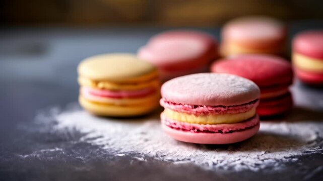  Deliciously tempting macarons in a variety of vibrant colors