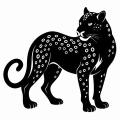Leopard Black silhouette