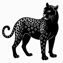 Leopard Black silhouette