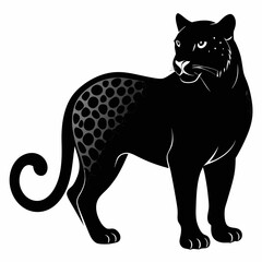 Leopard Black silhouette