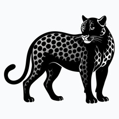 Leopard Black silhouette