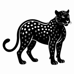 Leopard Black silhouette