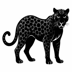 Leopard Black silhouette