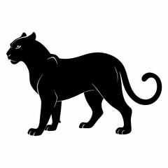 Leopard Black silhouette