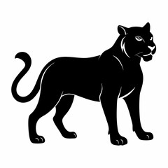 Leopard Black silhouette