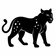 Leopard Black silhouette
