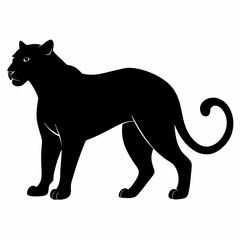 Leopard Black silhouette
