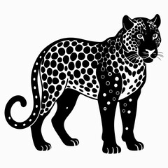 Leopard Black silhouette