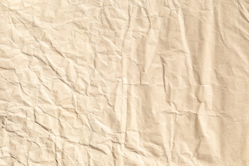 crumpled Brown kraft paper texture