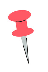 Simple Vector Illustration of a Pin.