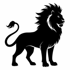 Lion Black silhouette