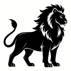 Lion Black silhouette