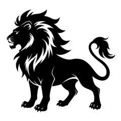 Lion Black silhouette