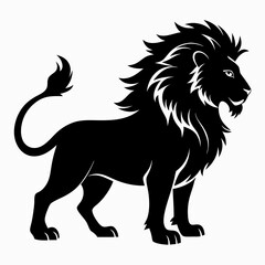 Lion Black silhouette