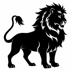 Lion Black silhouette