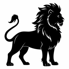 Lion Black silhouette