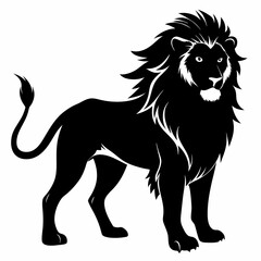 Lion Black silhouette