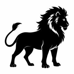 Lion Black silhouette