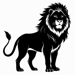 Lion Black silhouette