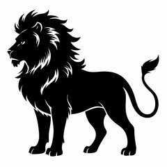 Lion Black silhouette