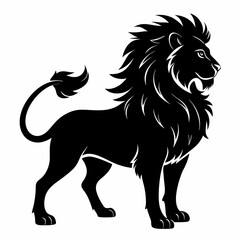 Lion Black silhouette