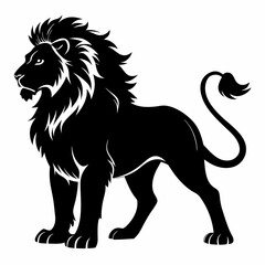 Lion Black silhouette