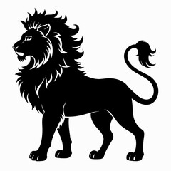 Lion Black silhouette