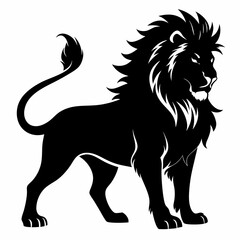 Lion Black silhouette