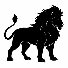 Lion Black silhouette
