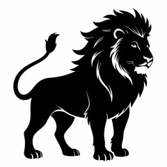 Lion Black silhouette