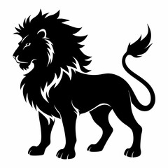 Lion Black silhouette