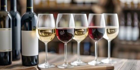 Explore a Range of Non-Alcoholic Wines for an Enjoyable Evening. Concept Non-Alcoholic Wines, Alcohol-Free Options, Tasting Experience, Wine Alternatives, Enjoyable Social Gathering