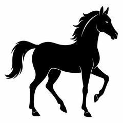 Horse Black silhouette