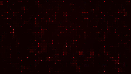 Dark Red Digital Technology Grid Pattern Background