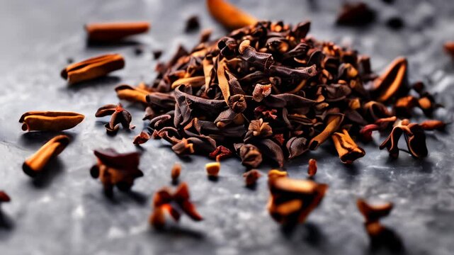  Aromatic spices in a pile ready to enhance your culinary creations