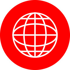 Language Vector Line White Circle Red