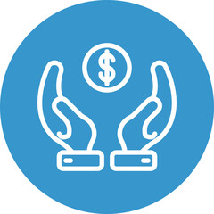 Charity Vector Line White Circles Multicolors