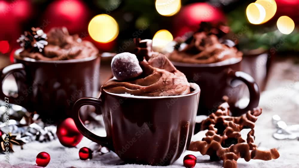 Poster  Savor the festive spirit with a warm chocolate delight